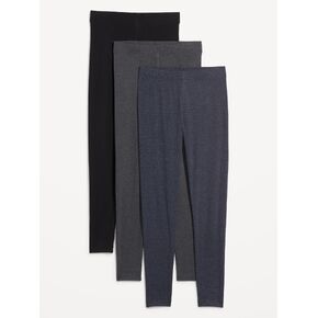 Old Navy High-Waisted Fashion Layering Leggings 3-Pack - Navy Blue Combo in Kuwait