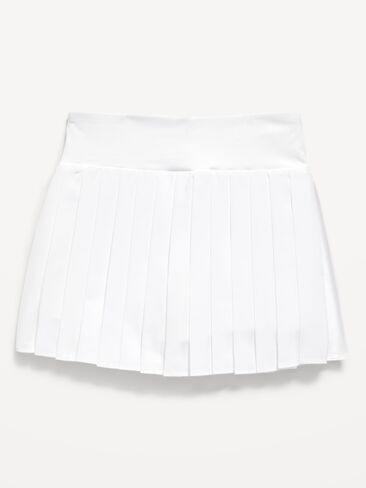 Old Navy High-Waisted Pleated Performance Skort for Girls - Calla Lily White in Saudi Arabia
