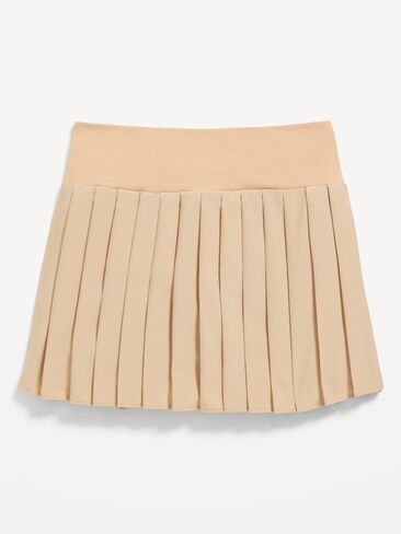 تنورة أداء بطيات عالية الخصر من Old Navy للبنات - شوفان ملفوف in Saudi Arabia