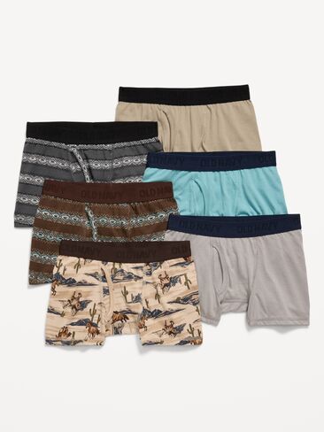 Old Navy Boxer-Briefs Underwear 6-Pack for Boys - Western in Kuwait