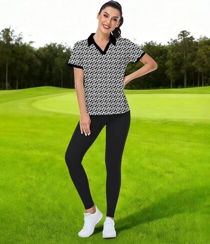 Women's Golf Polo Lightweight Moisture Wicking Summer Short Shirt in Saudi Arabia
