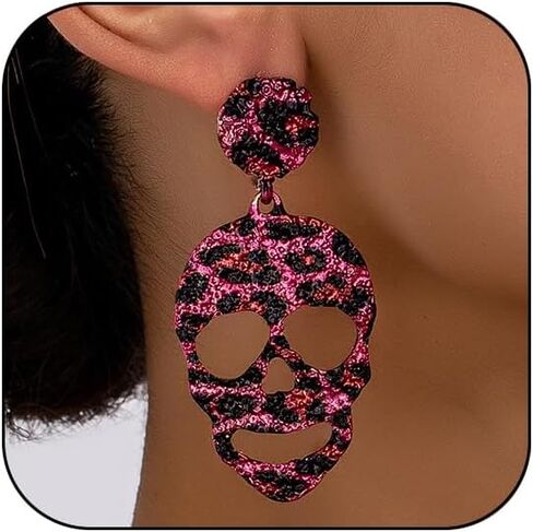 Leopard Hoop Earrings for Women Exaggerated 80s 90s Zebra Chunky Statement Hoops Earring Hypoallergenic Cows Big Hoops Y2k Jewelry Outfits Accessories in Saudi Arabia