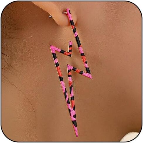Leopard Hoop Earrings for Women Exaggerated 80s 90s Zebra Chunky Statement Hoops Earring Hypoallergenic Cows Big Hoops Y2k Jewelry Outfits Accessories in Saudi Arabia