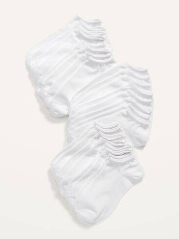Old Navy Ankle Socks 12-Pack For Women - Bright White in Saudi Arabia