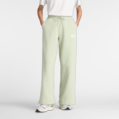 New Balance Womens Linear Heritage Fleece Wide Leg Pant in Saudi Arabia