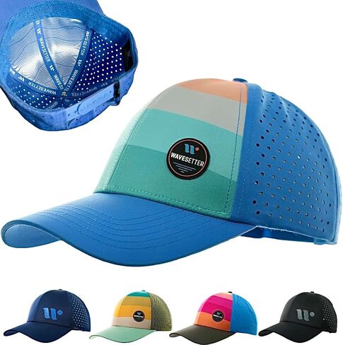 قبعات سائقي الشاحنات الشاطئية من ويفسيتر للرجال | النساء | قبعات Snapback للأولاد والبنات لركوب الأمواج خفيفة الوزن وقابلة للتنفس | حافة منحنية in Kuwait