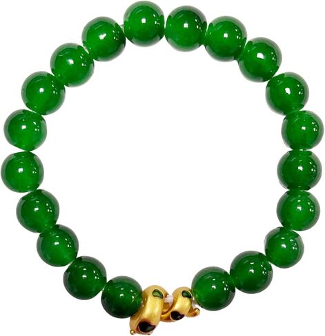 2025 New Year of Snake Beaded Charm Bracelets Colorful Crystal Pi Yao Snake Pendant Bracelet Adjustable Chinese Zodiac Feng Shui Lucky Amulet Stretch Bracelet for Women Men New Year Gifts in Saudi Arabia