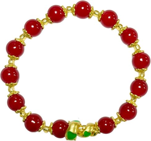 2025 New Year of Snake Beaded Charm Bracelets Colorful Crystal Pi Yao Snake Pendant Bracelet Adjustable Chinese Zodiac Feng Shui Lucky Amulet Stretch Bracelet for Women Men New Year Gifts in Saudi Arabia