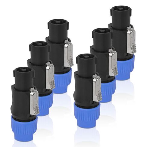 Original Neutrik 4 Pack 4-Pole SpeakOn Cable Connector with Twist Lock for Cable Diameters 6 to 12 mm (NL4FXX-W-S-4PK) in Saudi Arabia