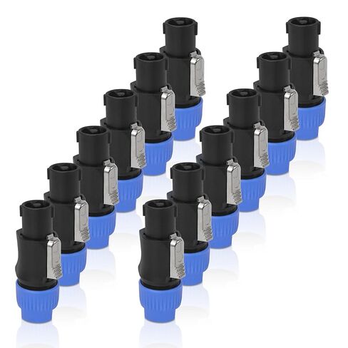 Original Neutrik 4 Pack 4-Pole SpeakOn Cable Connector with Twist Lock for Cable Diameters 6 to 12 mm (NL4FXX-W-S-4PK) in Saudi Arabia