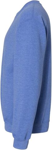 Gildan Adult Fleece Crewneck Sweatshirt, Style G18000, Heather Blue, Medium in Saudi Arabia