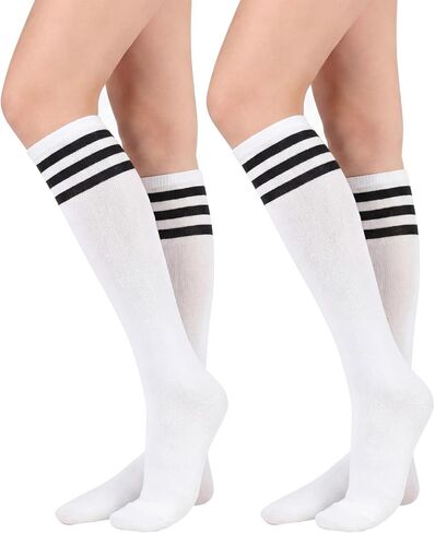 Century Star 2 Pack Knee High Long Socks for Women-Soft Thin Tall Tube Socks for Daily/Sports/School in Saudi Arabia