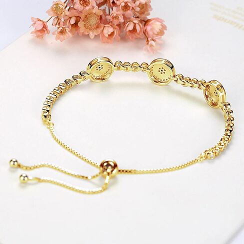 PAENENPH Elegant 14K Gold Evil Eye Moissanite Bracelet for Women,Turkish Style Triple Sapphire and Moissanite Devil's Eye Adjustable Bracelet,Exquisite Lucky Jewelry Gift in Saudi Arabia