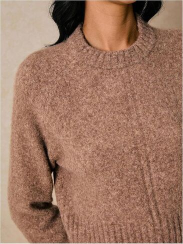 Verdusa Women's Raglan Sleeve Cozy Sweaters Elegant Trendy Pullover Knit Crop Tops Old Money Clothes in Saudi Arabia