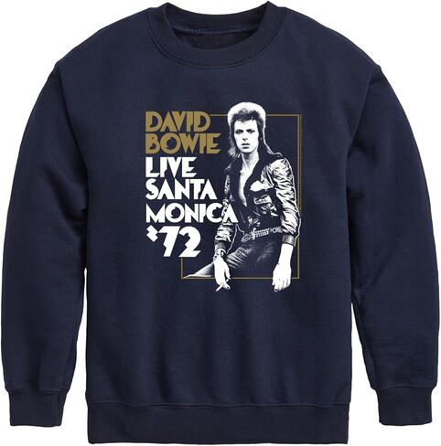 HYBRID APPAREL - David Bowie - Bowie Santa Monica - سترة صوفية ذات رقبة دائرية للأطفال الصغار والشباب in Saudi Arabia