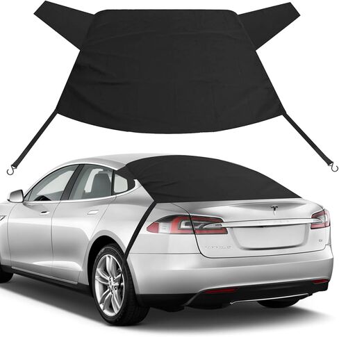 Windshield Cover for Ice and Snow | Durable 600D Oxford Fabric Frost Windshield Cover for Car, SUV, Van, Trucks Car | Window Covers with Side Mirror Cover | Winter Waterproof Protects Cover 69x42in in Saudi Arabia