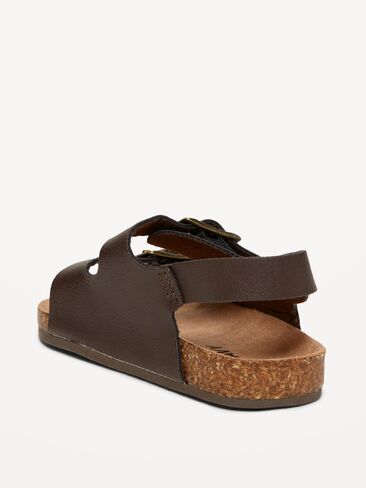 صندل Old Navy بحزام مزدوج للأطفال - بني in Kuwait