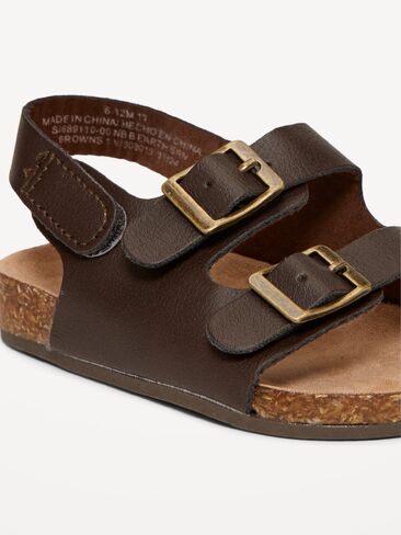 صندل Old Navy بحزام مزدوج للأطفال - بني in Kuwait