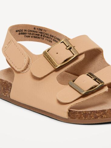 صندل Old Navy بحزام مزدوج للأطفال - أسمر ضارب للصفرة in Kuwait