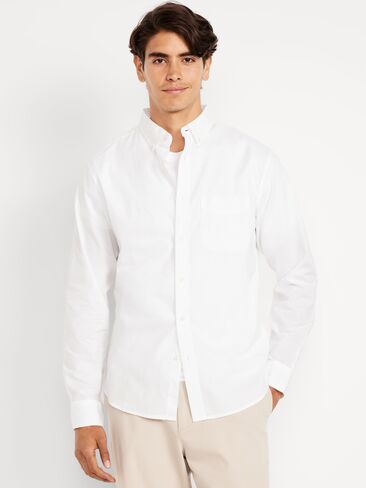 Old Navy Slim Fit Everyday Shirt - White Lilies in Saudi Arabia