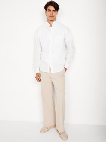 Old Navy Slim Fit Everyday Shirt - White Lilies in Saudi Arabia