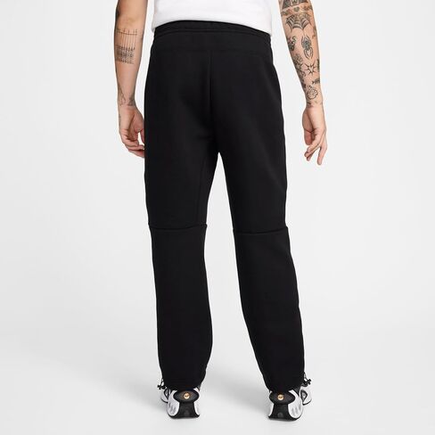 Nike Tech Men's Fleece Open-Hem Pants (HJ6533-010, Black/Black) Size XX-Large in Saudi Arabia