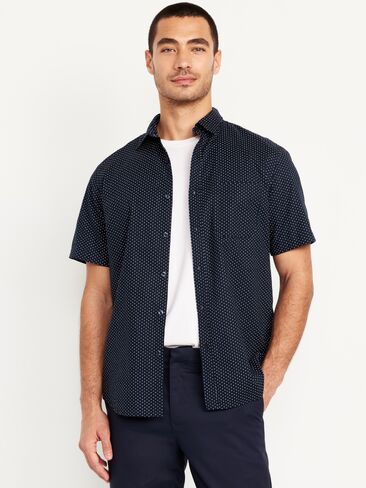 Old Navy Classic Fit Everyday Shirt - Navy Dots in Saudi Arabia