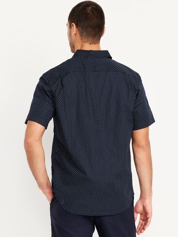 Old Navy Classic Fit Everyday Shirt - Navy Dots in Saudi Arabia
