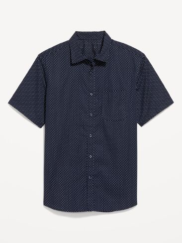 Old Navy Classic Fit Everyday Shirt - Navy Dots in Saudi Arabia