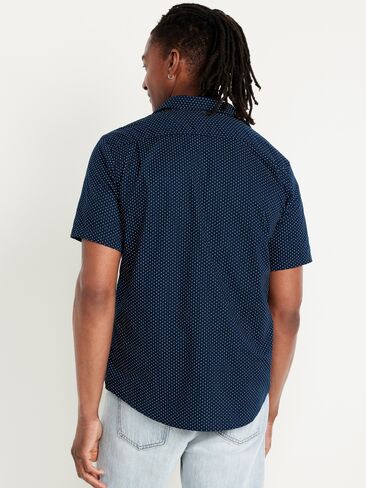 Old Navy Classic Fit Everyday Pocket Shirt - Navy Dots in Saudi Arabia