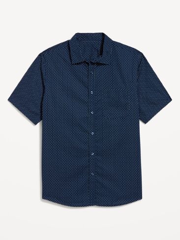 Old Navy Classic Fit Everyday Pocket Shirt - Navy Dots in Saudi Arabia
