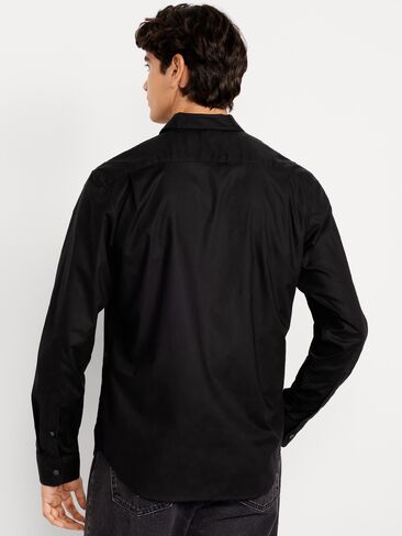 Old Navy Classic Fit Everyday Poplin Shirt - Black Jack in Saudi Arabia