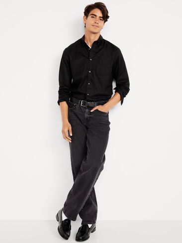 Old Navy Classic Fit Everyday Poplin Shirt - Black Jack in Saudi Arabia