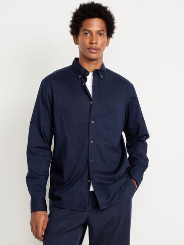 Old Navy Classic Fit Everyday Poplin Shirt - In the Navy in Saudi Arabia