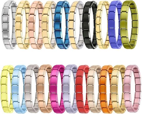 papasgix Italian Charm Bracelets, Italian Charm Bracelet Links, 9mm Stainless Steel Italian Charms, Detachable Personalized in Saudi Arabia