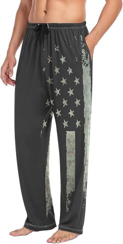 سروال بيجامة رجالي من XUWU Pj Bottoms خفيف الوزن وناعم مع جيوب برباط in Kuwait