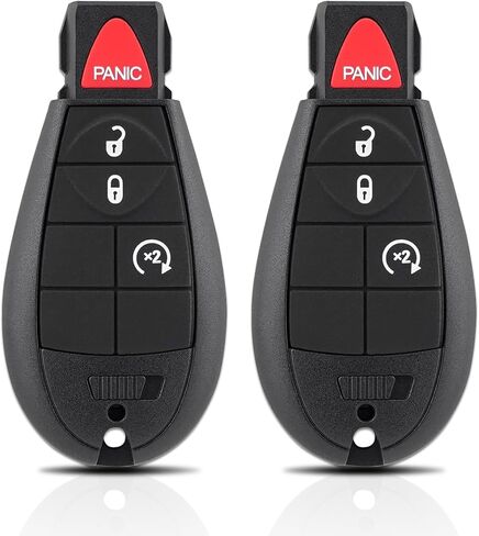 نوبات استبدال مفتاح FOB لـ Dodge RAM 1500 2013 2014 2015 2017 2017 2018 2019 2020 2021/ DODGE RAM 2500 3500 4500 5500 2013-2018 GQ4-53T ، 4 buttons in Kuwait