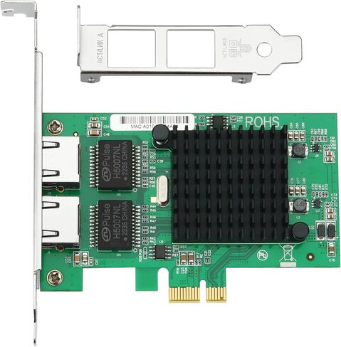 PCIe Network Card, 1Gb Ethernet Network Adapter, PCI Express X4, 10/100/1000Mbps Gigabit Quad RJ45 Ports Adapter Converter, with Intel I350 Chip for Windows/Windows Server/Linux in Kuwait