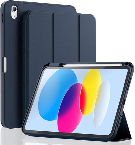 for iPad 11th Gen (A16, 2025) & 10th Gen 10.9" Case, 360° Rotating Smart Cover with Pencil Holder, Auto Sleep/Wake, Stand Protective Folio for iPad 10.9/11" Pink in Saudi Arabia