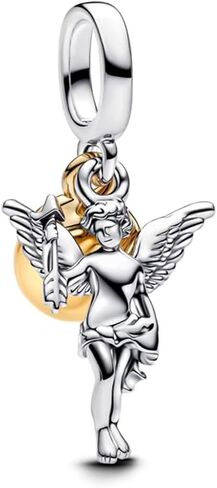 HuooNew 925 Sterling Silver Charms, Moveable Toy Cube, Entwined, Rose in Bloom Heart Charm Fit Pandora Bracelets Valentine's Day Jewellery Gifts for Women in Saudi Arabia