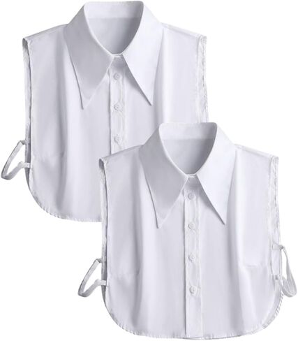 Fake Collar Detachable Dickey Collar Blouse Half Shirts Faux False Collar Inserts Tops for Women Girls in Saudi Arabia