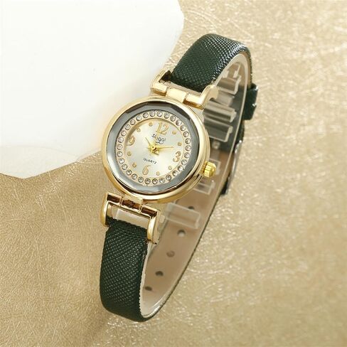 Women’s Candy Color Quartz Watch and Jewelry Set, Fashionable and Simple, Includes Watch, Earrings, Necklace, and Ring in Saudi Arabia