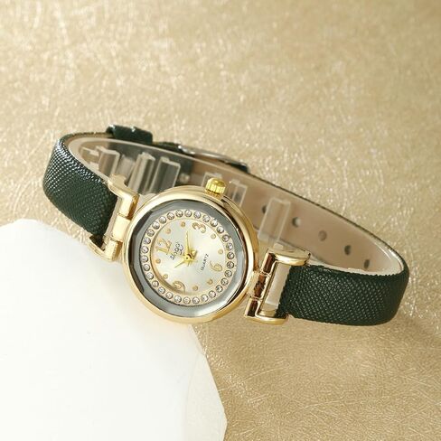 Women’s Candy Color Quartz Watch and Jewelry Set, Fashionable and Simple, Includes Watch, Earrings, Necklace, and Ring in Saudi Arabia