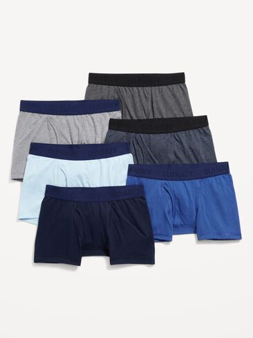 Old Navy Solid Boxer-Brief Underwear 6-Pack for Boys - Harmony Blues in Saudi Arabia
