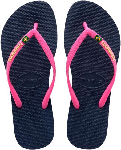 شعار Havaianas للسيدات البرازيلي Flip Flip Flops ، أصفر البوب ​​، 6 in Saudi Arabia