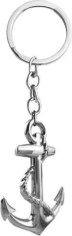 سلسلة مفاتيح AiliStar AiiStar Anchor Keychain فضية مع حلقة لحقائب الظهر والأمتعة in Saudi Arabia