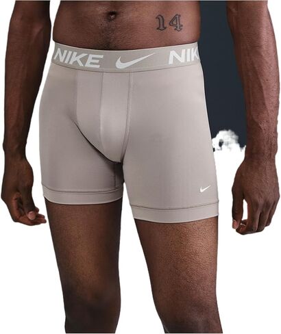 Nike Dri-FIT Essential Micro Men's Boxer Briefs (3-Pack) (KE1157-032, Ash) in Saudi Arabia
