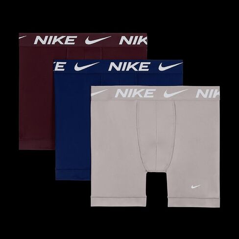 Nike Dri-FIT Essential Micro Men's Boxer Briefs (3-Pack) (KE1157-032, Ash) in Saudi Arabia