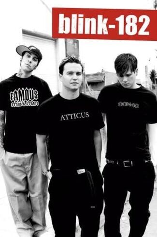 RhythmHound Blink 182 Poster Blink182 Band Shot Standing in Saudi Arabia