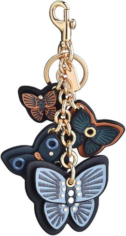 JTMY Stylish Leather Butterfly Keychain Charm Garden Insect Key Ring for Women Girls Bags Handbags Purses Belt Accessories in Saudi Arabia